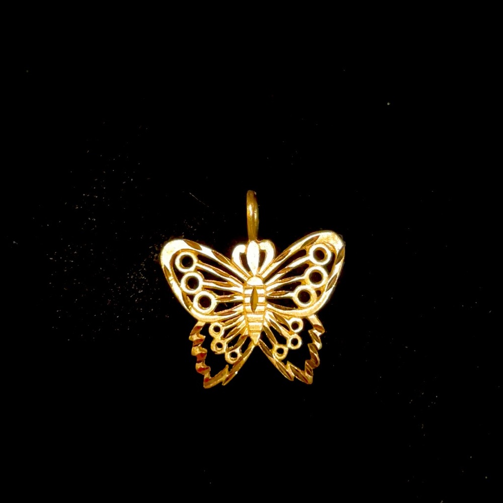 14kt yellow gold butterfly - elegant piece